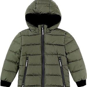 Hiheart Boys Girls Thick Padded Winter Coat Warm Hooded Jacket